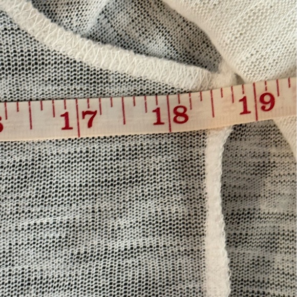 The Limited semi-sheer white tie front belted cardigan - Picture 9 of 13